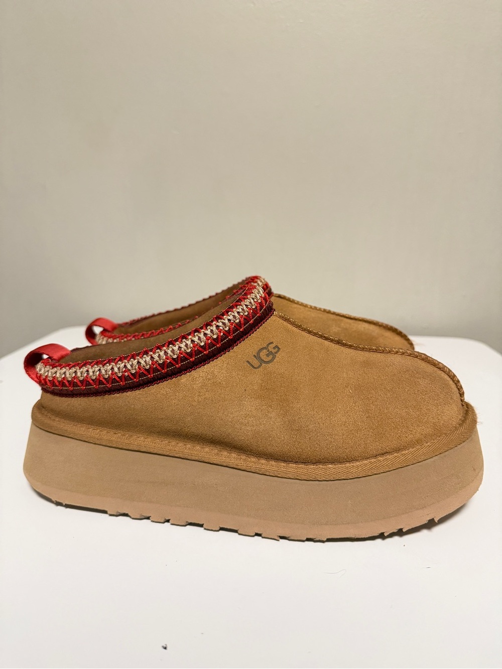 Ugg Tazz II Platform Slippers Chestnut Women’s US 7 EU 38 - Picture 3 of 9
